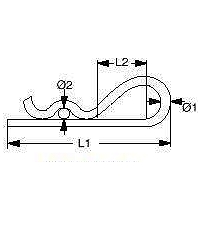 Federstecker 3,0 mm 10 Stück