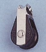 Einfachblock mit Bügel kugelgelagert 19 mm Rolle